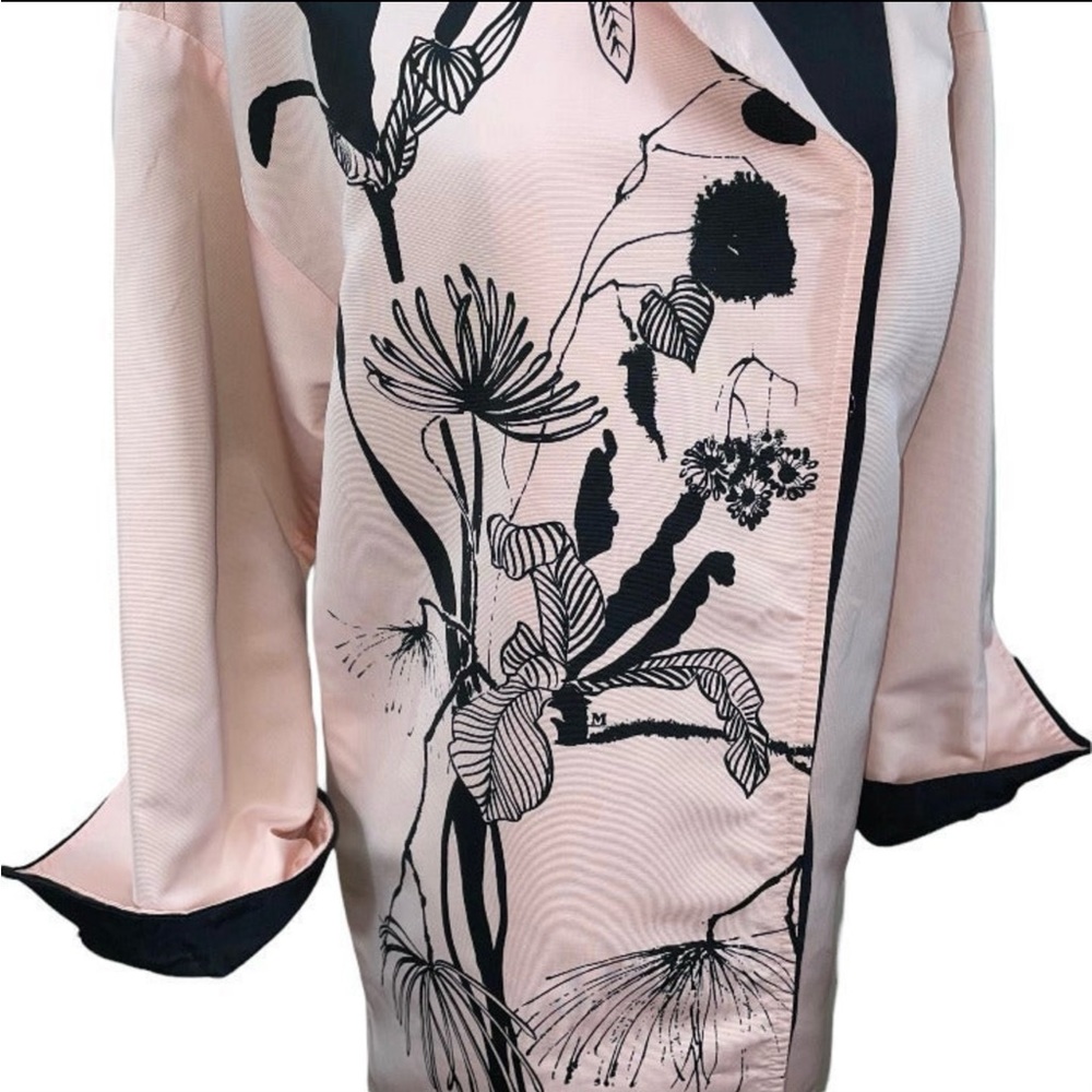 Missoni Silky Long Jacket Lightweight Coat It42 Blazer Floral Long Trench Duster View 6